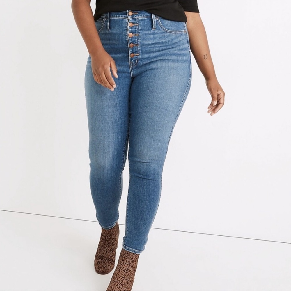 Madewell Blue High-Rise Skinny Jeans